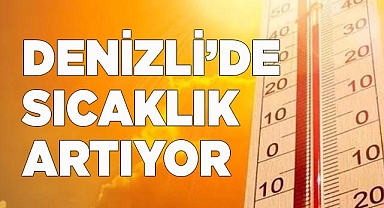 Denizli’de hava sıcaklığı mevsim normallerinin üzerine çıkıyor