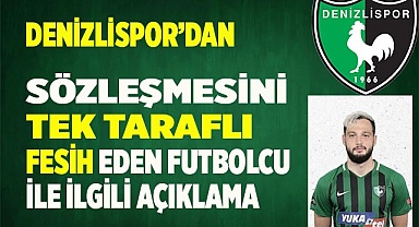 DENİZLİSPOR'DAN FESİH AÇIKLAMASI