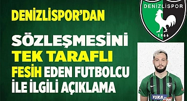 DENİZLİSPOR'DAN FESİH AÇIKLAMASI