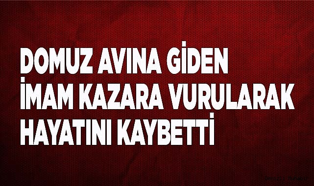 Domuz avına giden imam kazara vurularak hayatını kaybetti