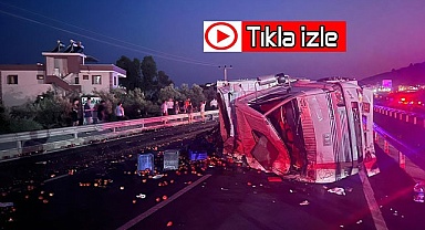 Freni patlayan kamyon 3 araca çarptı: 1 ölü, 5 yaralı