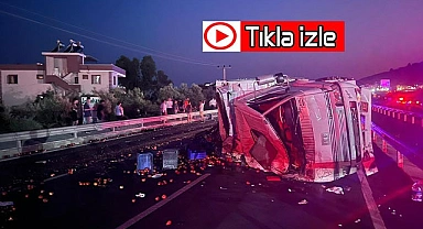 Freni patlayan kamyon 3 araca çarptı: 1 ölü, 5 yaralı