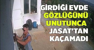 Girdiği evde gözlüğünü unutunca kaçamadı