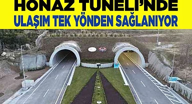 Honaz Tüneli'nde ulaşım tek yönlü yapılıyor