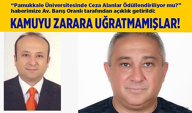 Kamuyu zarara uğratmamışlar!