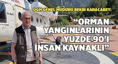 Karacabey: "Ormanlar yangınlarının yüzde 90'ı insan kaynaklı"