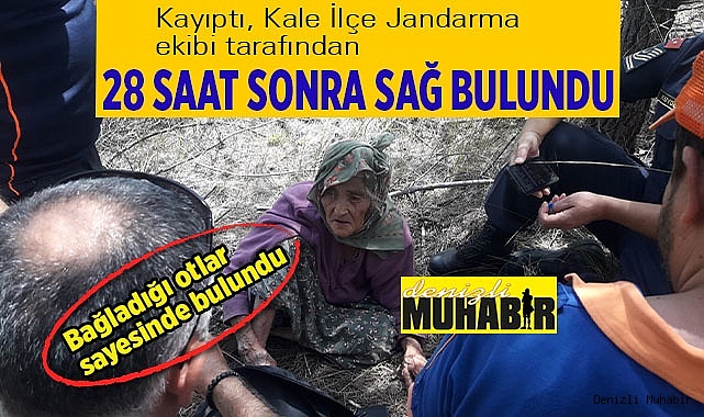 Kayıp 105 yaşındaki kadını Kale Jandarması buldu