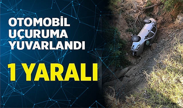 Otomobil uçuruma yuvarlandı: 1 yaralı