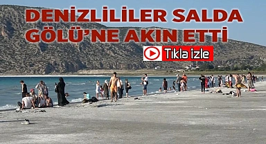 Salda Gölü'ne bayramda ziyaretçi akını