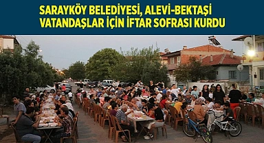 Sarayköy Belediyesi, Alevi-Bektaşi vatandaşlar için iftar sofrası kurdu