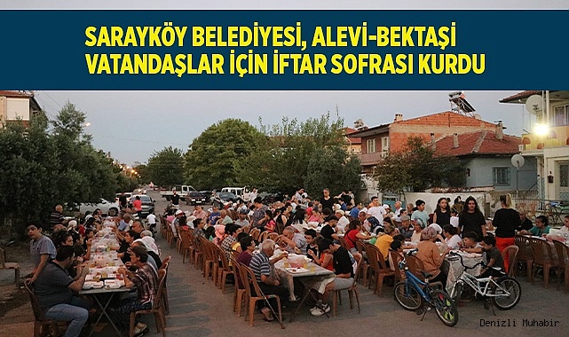 Sarayköy Belediyesi, Alevi-Bektaşi vatandaşlar için iftar sofrası kurdu