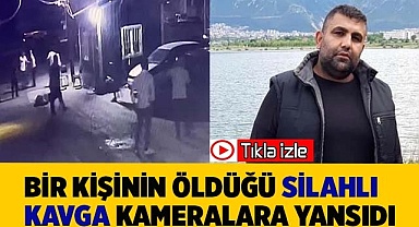 Silahlı çatışmanın görüntüleri kameralara yansıdı