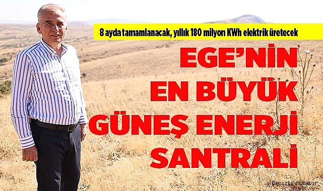 8 ayda tamamlanacak, yıllık 180 milyon KWh elektrik üretecek