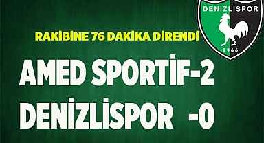 Amed sportif: 2 Denizlispor: 0