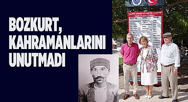 Bozkurt'ta şehit ve gaziler adına kitabe açıldı