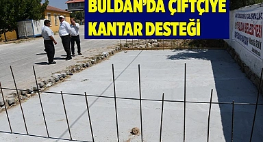 Buldan'da çiftçiye kantar desteği
