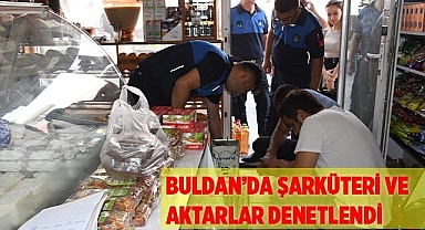 Buldan’da şarküteri ve aktarlar denetlendi