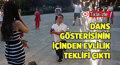 Dans gösterisinin içinden evlilik teklifi çıktı