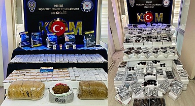 Denizli’de kaçakçılık operasyonlarında 9 kişi yakalandı