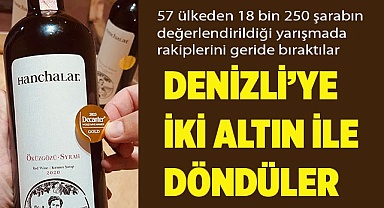 DENİZLİ’YE İKİ ALTIN İLE DÖNDÜLER