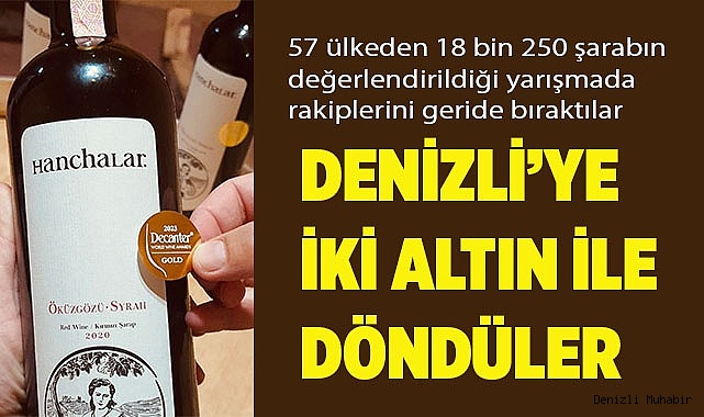 DENİZLİ’YE İKİ ALTIN İLE DÖNDÜLER