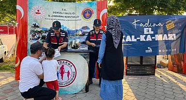 Jandarmadan 'kadına şiddet' bilgilendirmesi