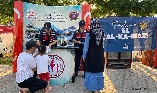 Jandarmadan 'kadına şiddet' bilgilendirmesi
