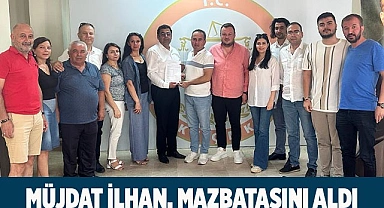 Müjdat İlhan, mazbatasını aldı