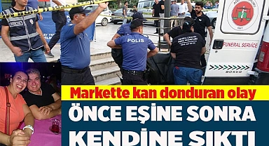 Önce eşine sonra kendine sıktı