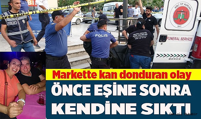 Önce eşine sonra kendine sıktı