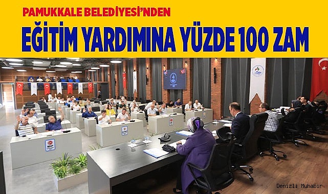 PAMUKKALE BELEDİYESİ’NDEN ÖĞRENCİLERE EĞİTİM YARDIMI