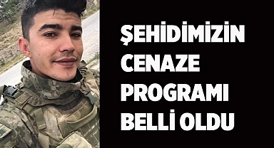 Şehidimizin cenaze programı belli oldu