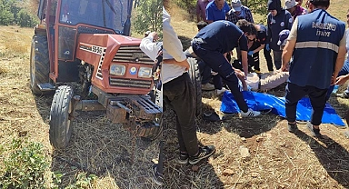Traktörü kurtarmak isterken canından oldu