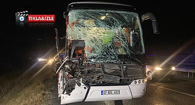 Yolcu otobüsü tıra arkadan çarptı: 1’i ağır 15 yaralı