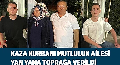 10 yıl sonra gelen ikizler anne babalarıyla yan yana toprağa verildi