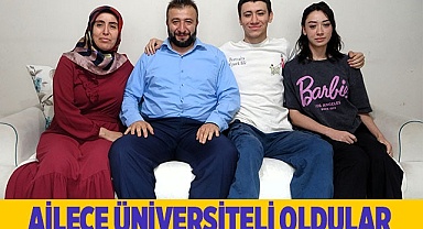 Ailece üniversiteli oldular