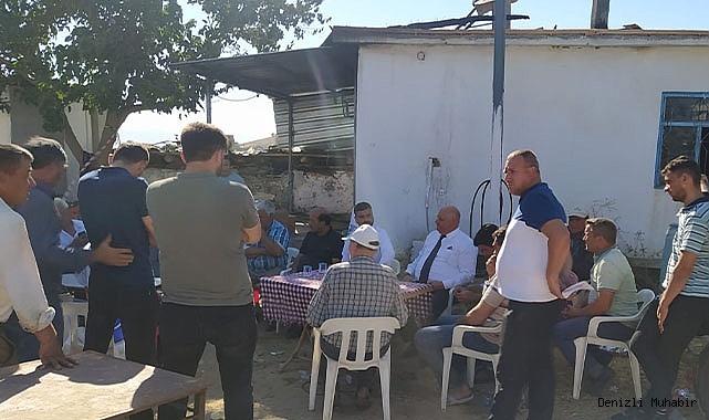 Başkan Şevik, evi yanan aileyi ziyaret etti
