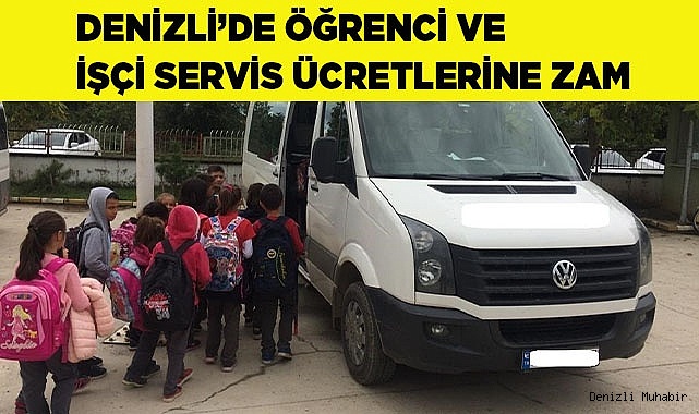 Denizli’de öğrenci ve işçi servis ücretleri belli oldu
