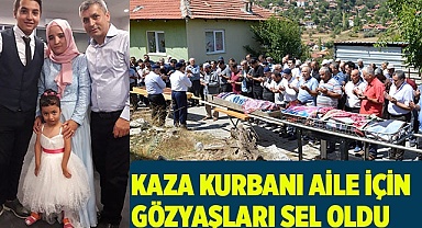Denizli’deki kazada hayatını kaybeden aile toprağa verildi