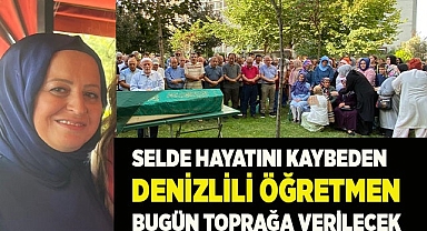 Denizlili emekli öğretmen sel sularına kapıldı