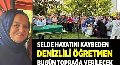 Denizlili emekli öğretmen sel sularına kapıldı