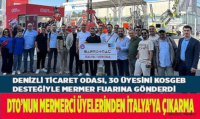 DTO’NUN MERMERCİ ÜYELERİNDEN İTALYA’YA ÇIKARMA