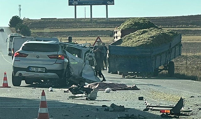 Feci kaza: 1 ölü, 1 yaralı