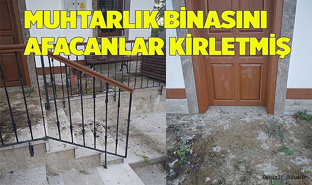Muhtarlık binasına verilen zararın altından çocuklar çıktı