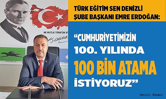 “OKULLARDAKİ HİZMETLİ VE GÜVENLİK İHTİYACI GİDERİLMELİDİR”