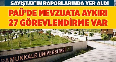 PAÜ’DE MEVZUATA AYKIRI  27 GÖREVLENDİRME VAR