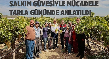 Salkım güvesiyle mücadele tarla gününde anlatıldı