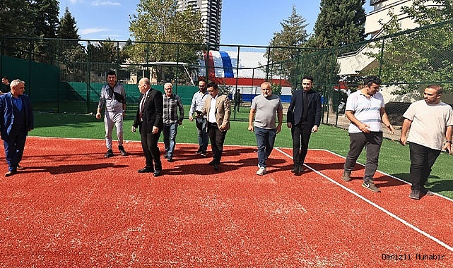 2 milyonluk tenis kortları yeni yüzüyle hizmete hazır
