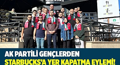 AK Parti Gençlik Kollarından İsrail destekçisi Starbucks’a yer kapatma eylemi!