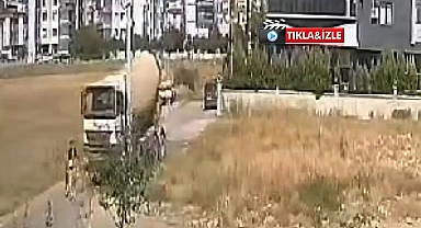 Anne ve kızını altına alan beton mikserinin sürücüsü serbest